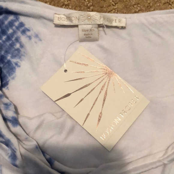 NWT Boston Proper tie dye one shoulder top, Small - Picture 12 of 14